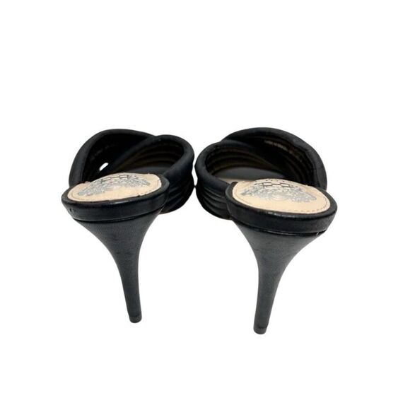 Vince Camuto Slide Crisscross Sandals Size 6 Black Sarendie Quilted Strap - Picture 5 of 11
